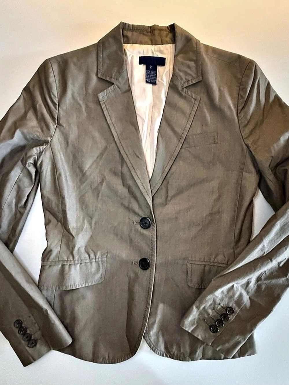 J.Crew Cotton Blazer in Gray Size 2